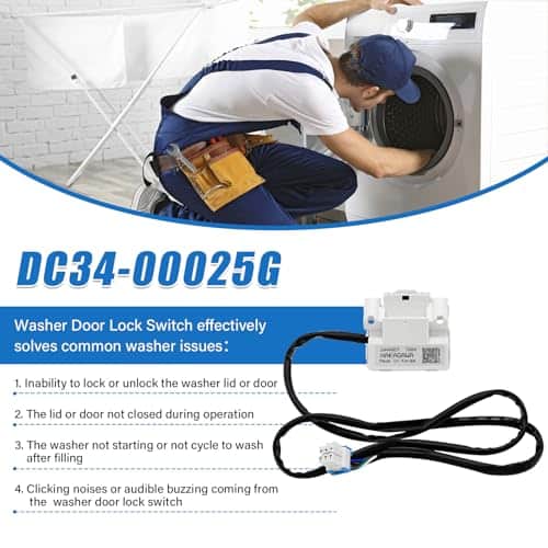 Interruptor de Bloqueo de Puerta para Lavadora DC34-00025G - Imagen 6