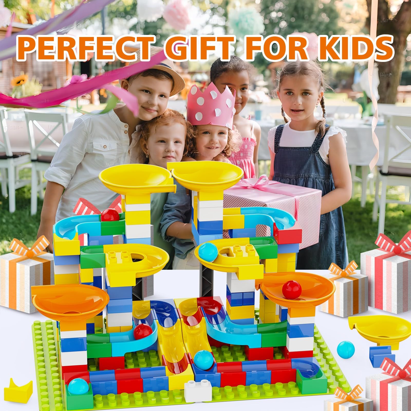 Juego de bloques de construcción Marble Runs 3 en 1 para - Imagen 8