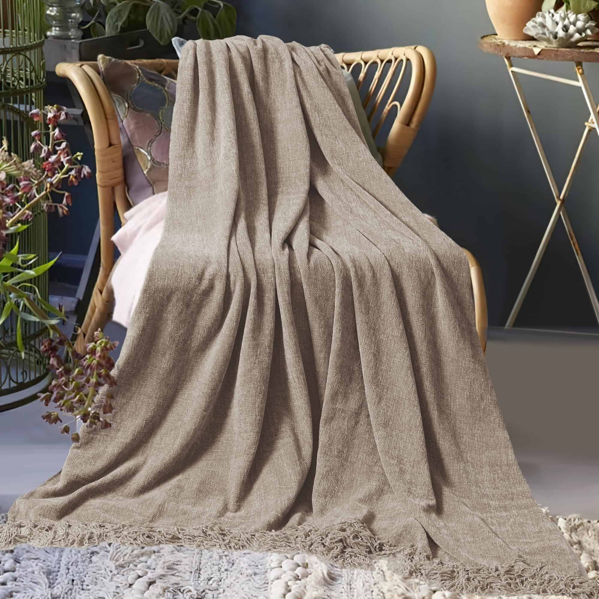 Manta Chenille para Sofá 50"X 60", Suaves y Acogedoras con - Imagen 9