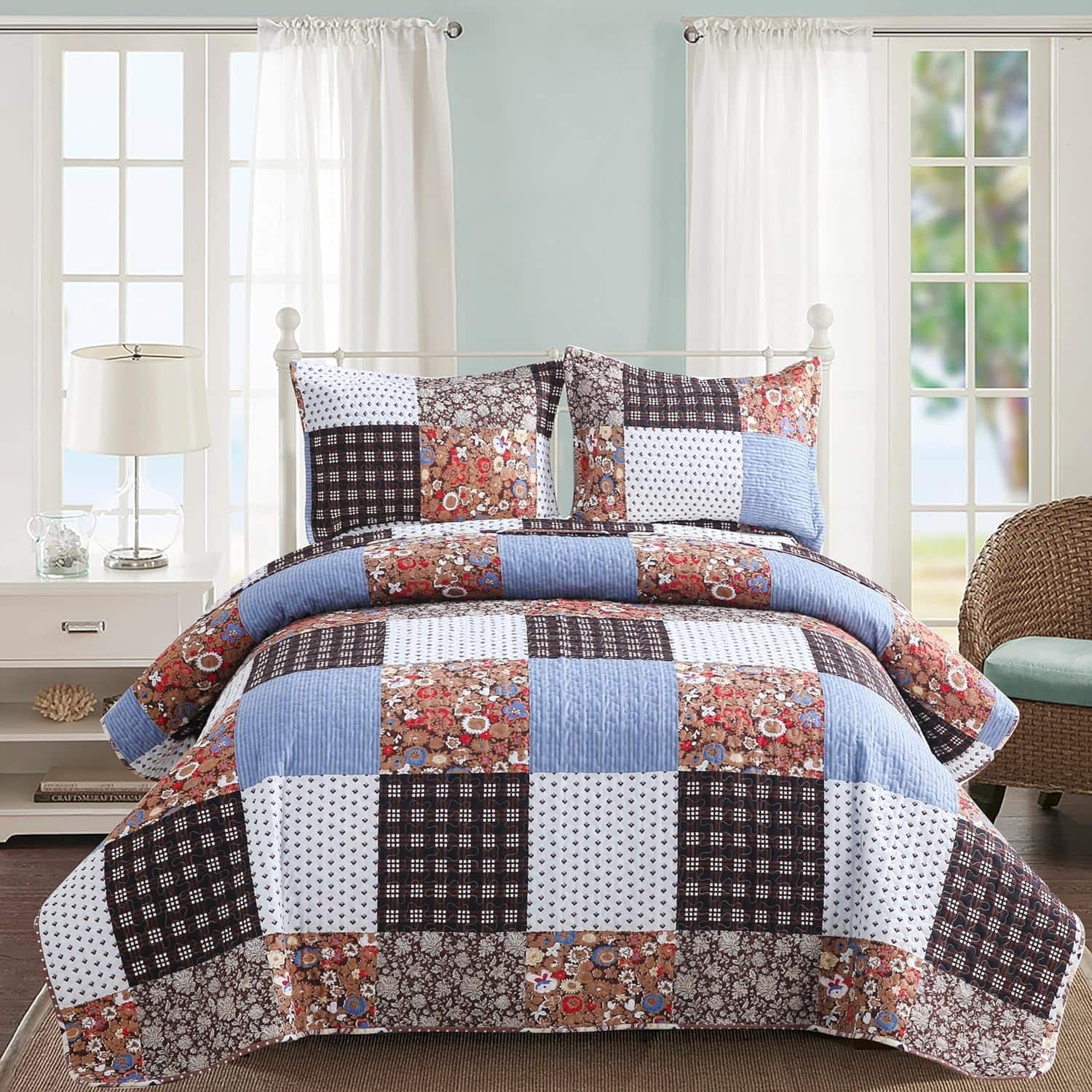 Juego de Edredón de Tamaño Queen Kindred Home - Ropa de