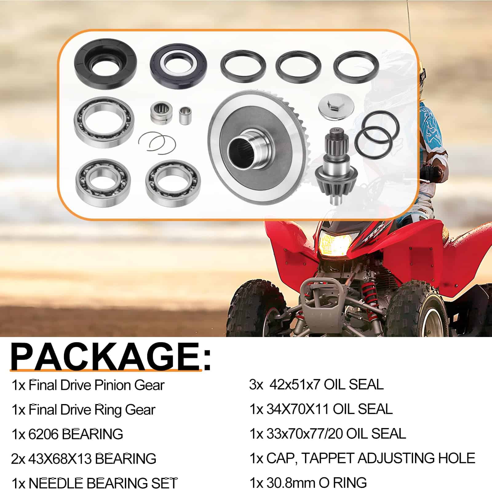 Kit de Rodamiento y Sello de Diferencial Trasero y - Imagen 4