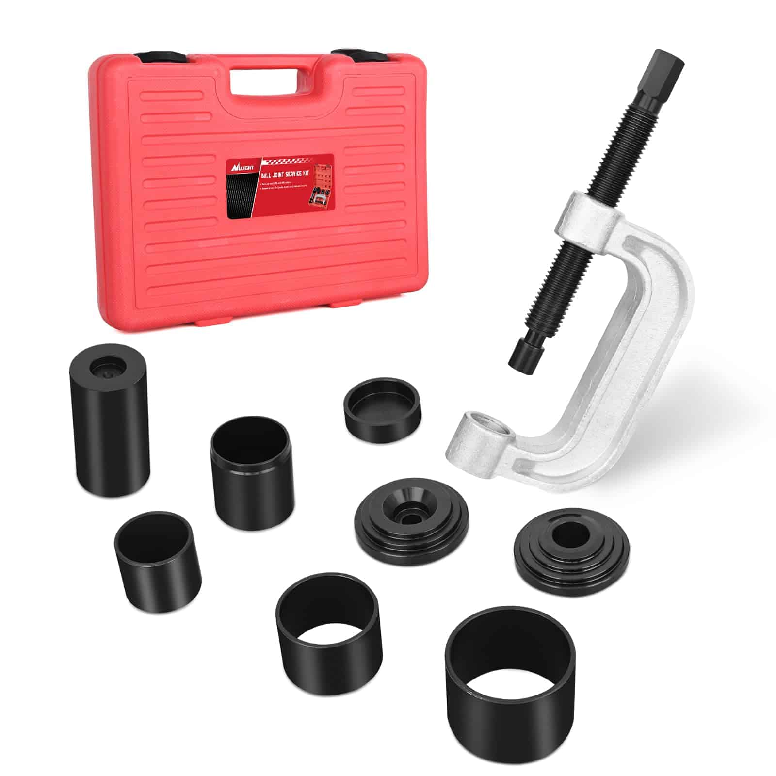 Kit de prensa de junta esférica Nilight con adaptadores