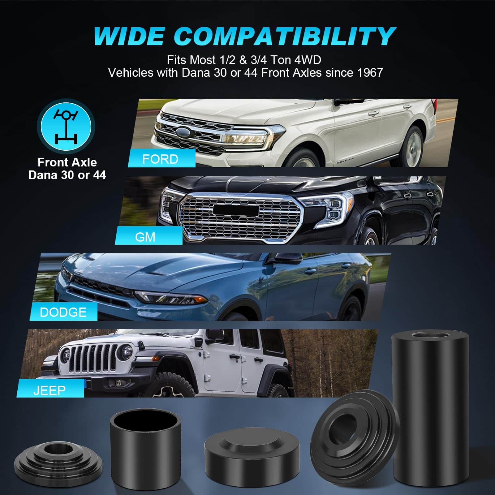 Kit de prensa de junta esférica Nilight con adaptadores - Imagen 6