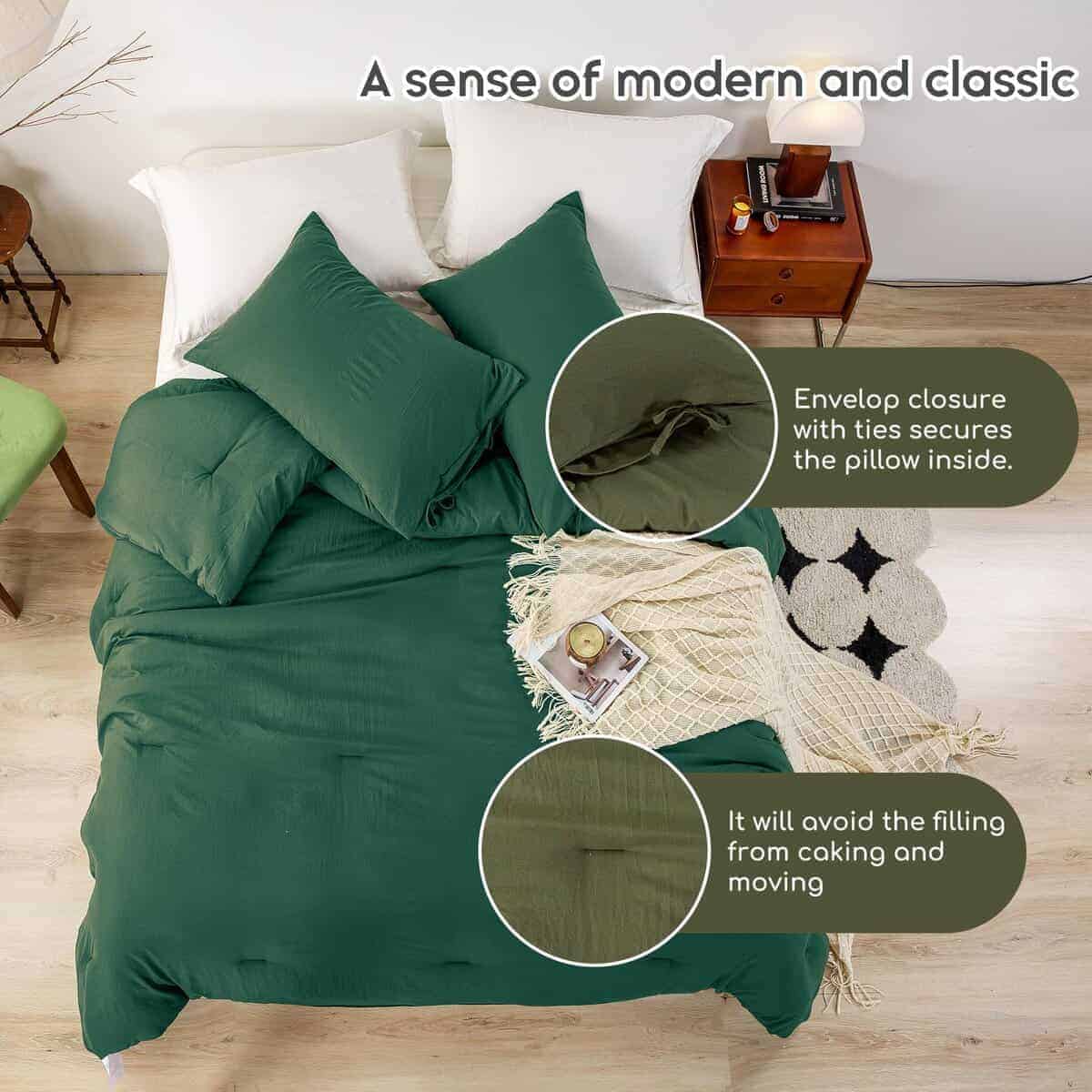 Juego de edredón para cama BOHOPOPM Softness Twin/Twin XL, - Imagen 5
