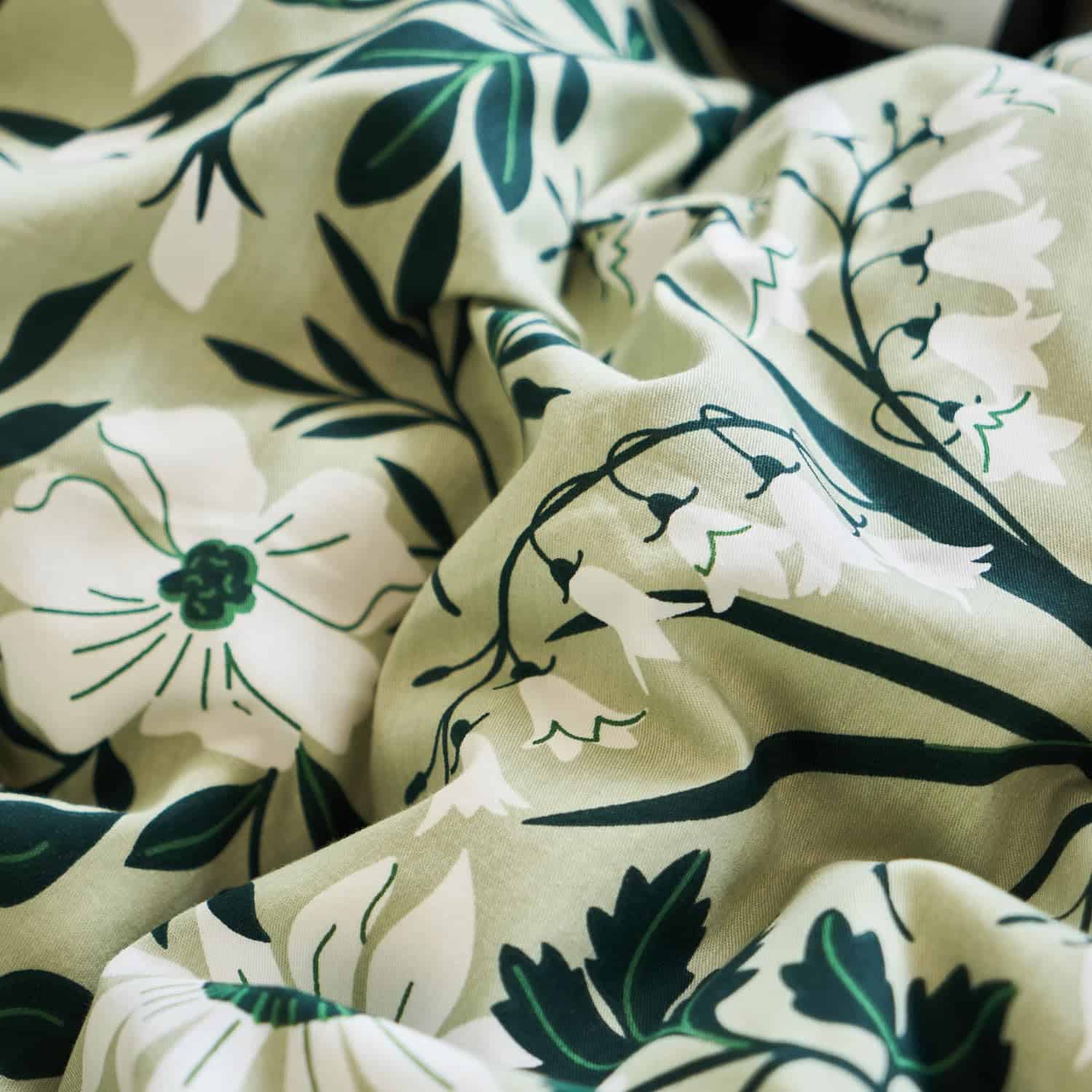 DUVET COVER BUPIRD King Flower 100% Algodón Suave Juego de - Imagen 8