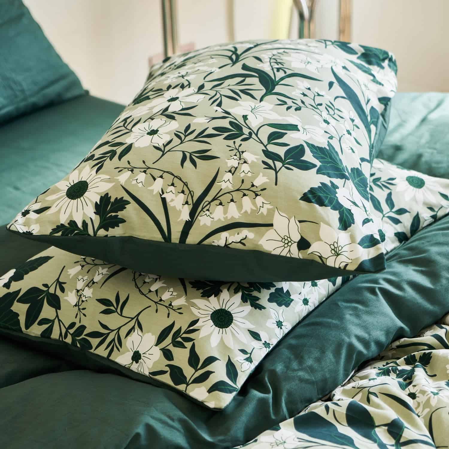 DUVET COVER BUPIRD King Flower 100% Algodón Suave Juego de - Imagen 9
