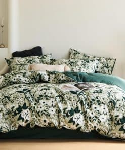 Jane yre Funda de Edredón Floral Queen de Algodón Suave