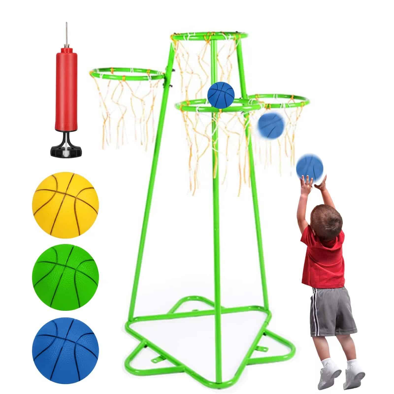 Aro de Baloncesto para Niños Simdesyun con Soporte Portátil - Imagen 3