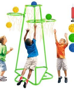 Aro de Baloncesto para Niños Simdesyun con Soporte Portátil
