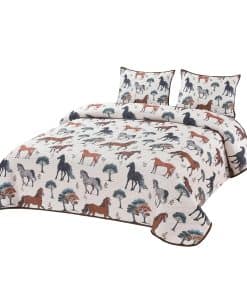 Juego de Edredón y Mantas de De Leon Collections con 2