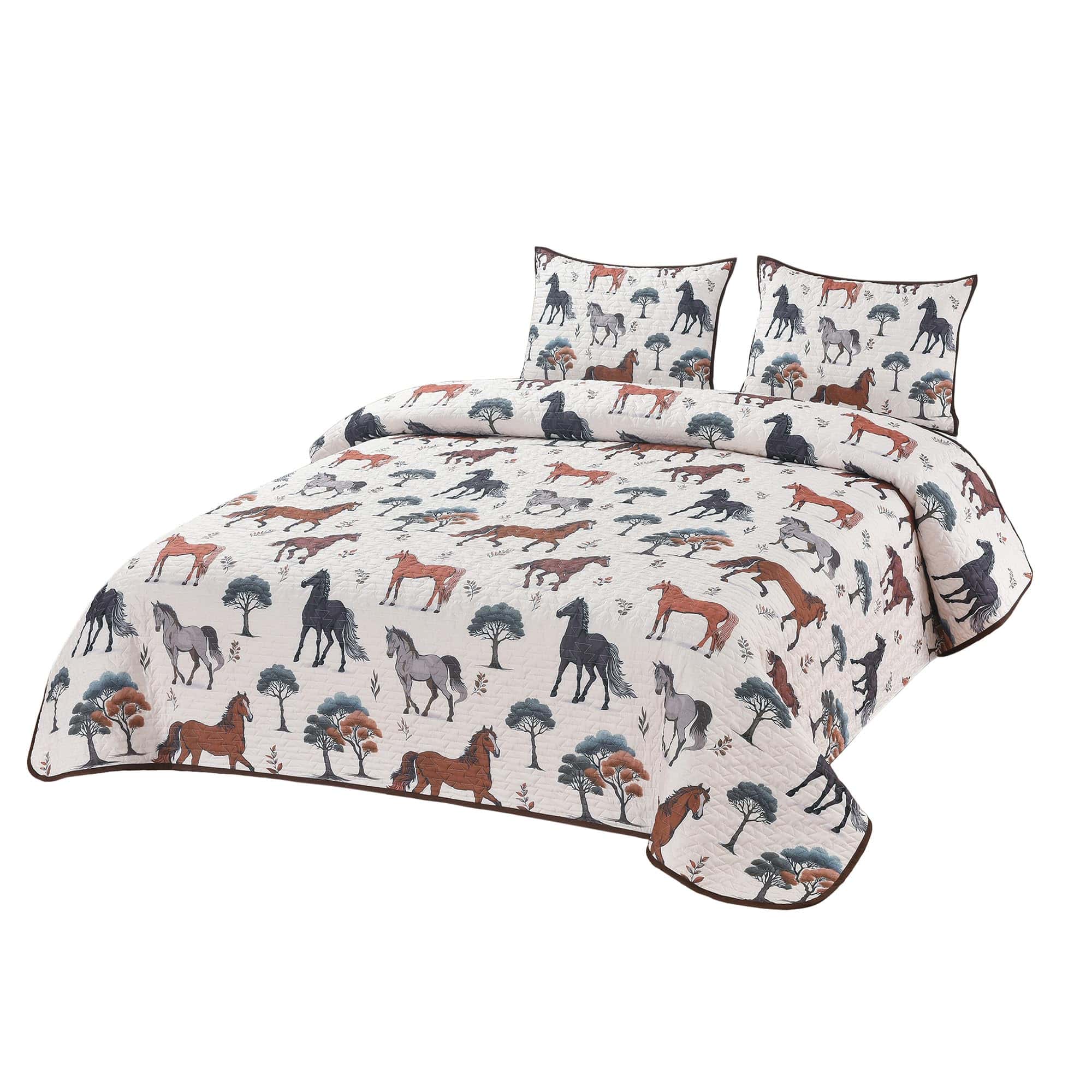 Juego de Edredón y Mantas de De Leon Collections con 2