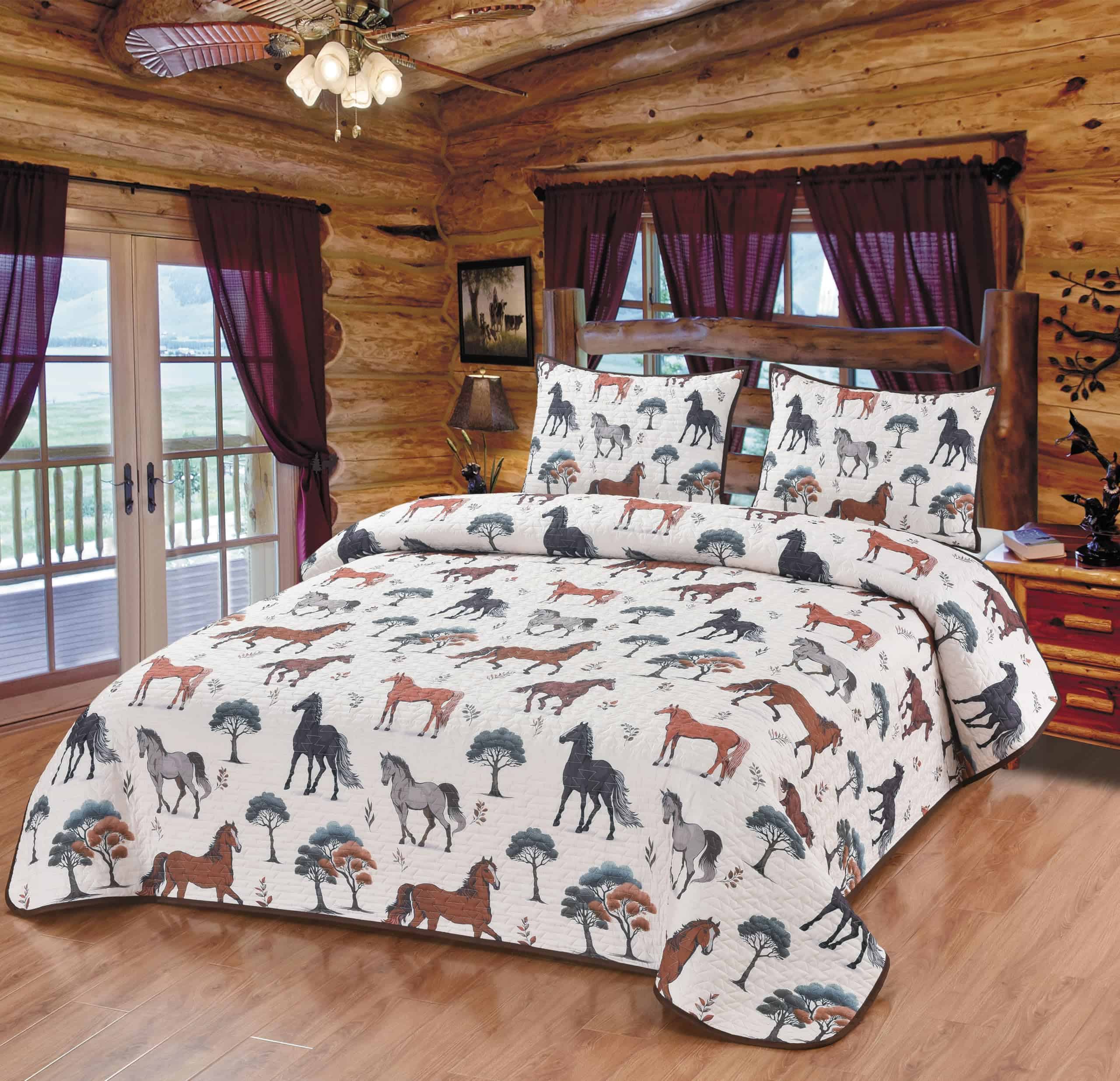 Juego de Edredón y Mantas de De Leon Collections con 2 - Imagen 3