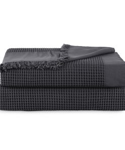 Mantas de cama de algodón 100% en tela de gofre de Cozytoon