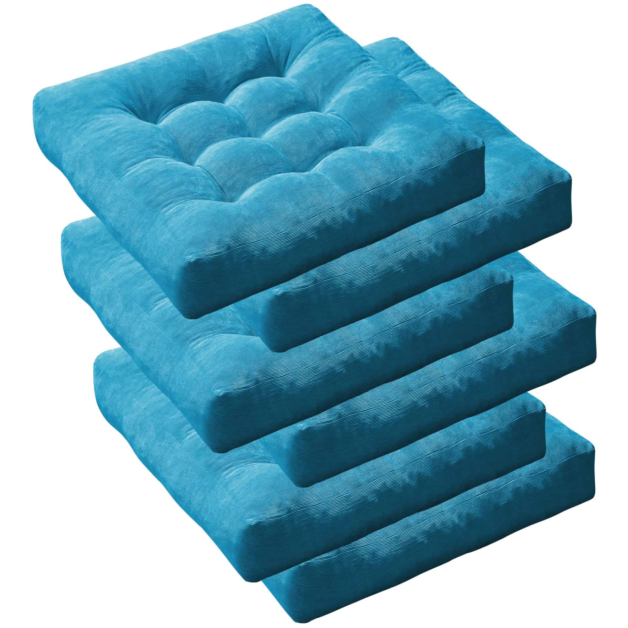 Set de 6 Cojines Cuadrados para Meditación, Cojín Grande