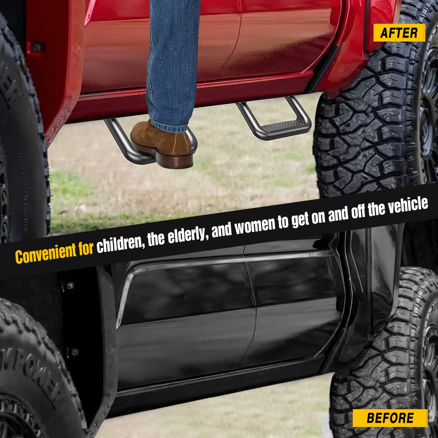 Estribos universales antideslizantes de aluminio Nilight - Imagen 9