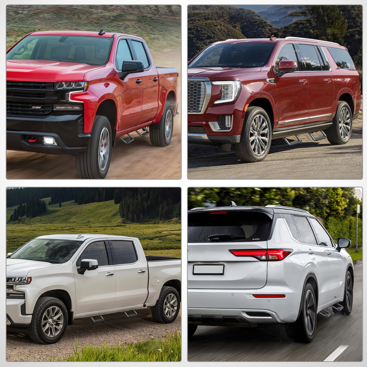 Estribos universales antideslizantes de aluminio Nilight - Imagen 10