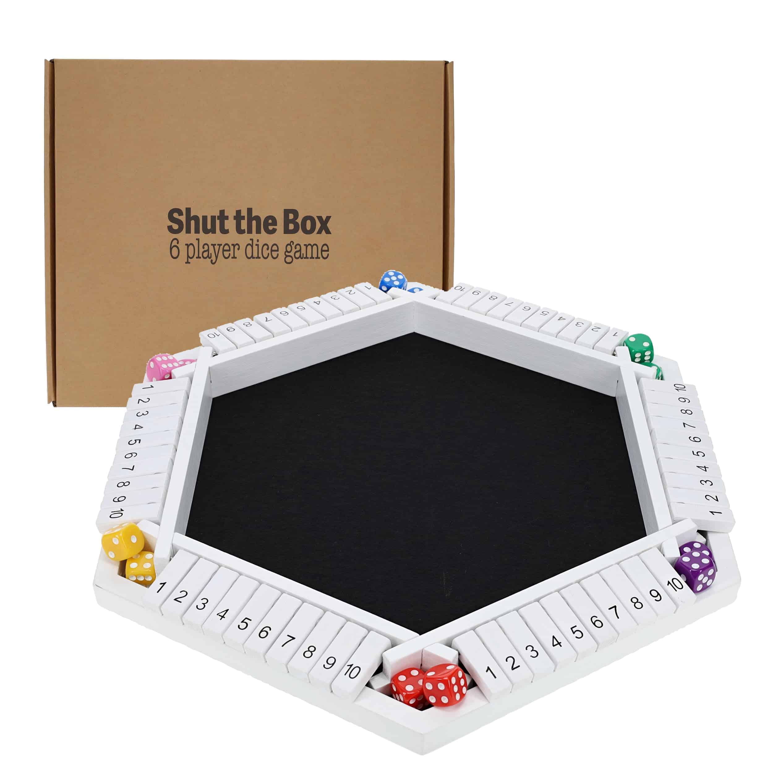 Juego Shut The Box de Pacific Shore Games para 6 Jugadores - Imagen 3