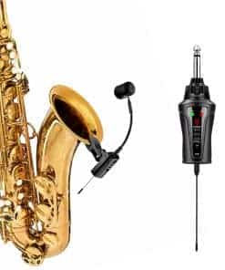 Sistema de micrófono inalámbrico para saxofón ACEMIC,
