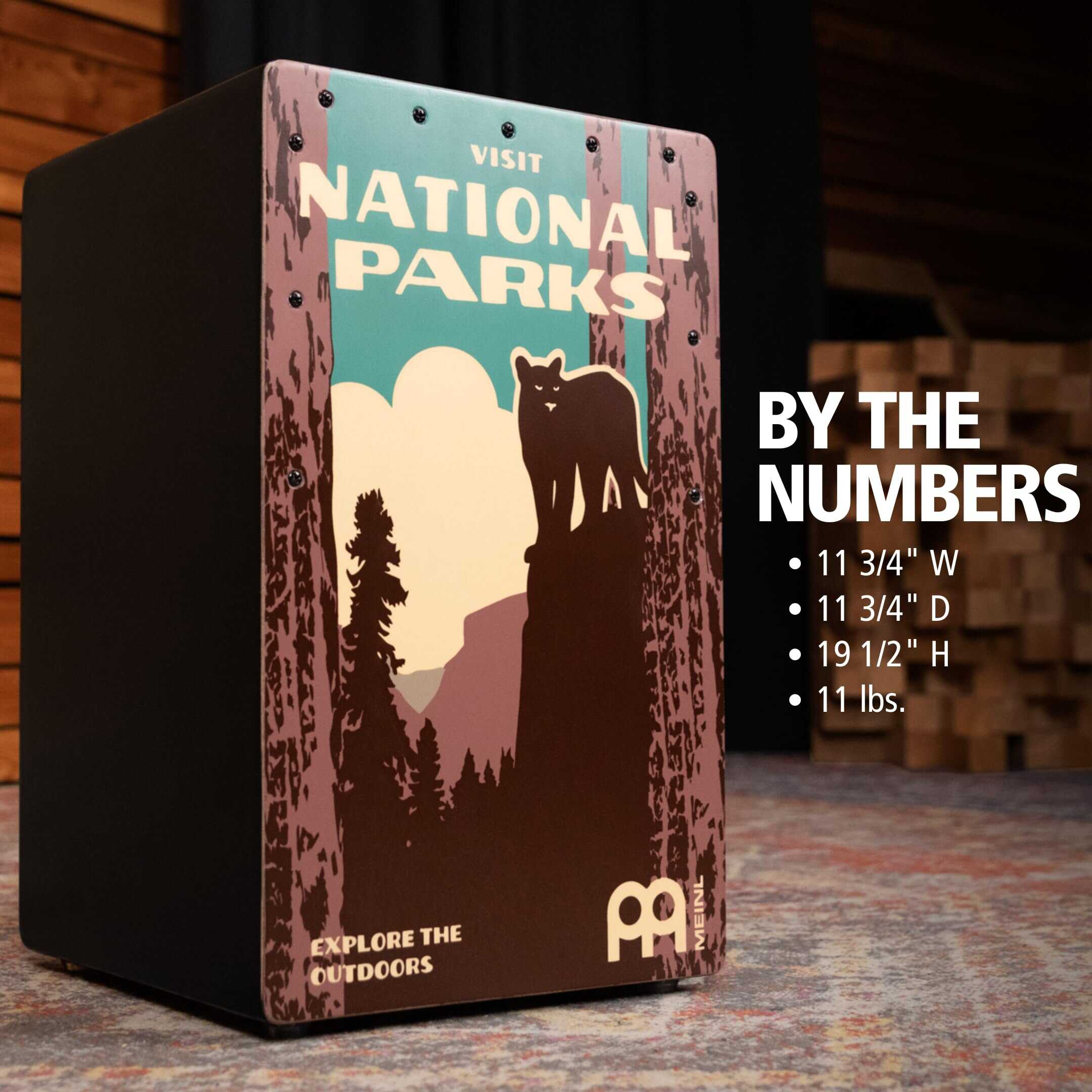 Meinl Percusión Backbeat Bass Cajon Caja de Percusión con - Imagen 4