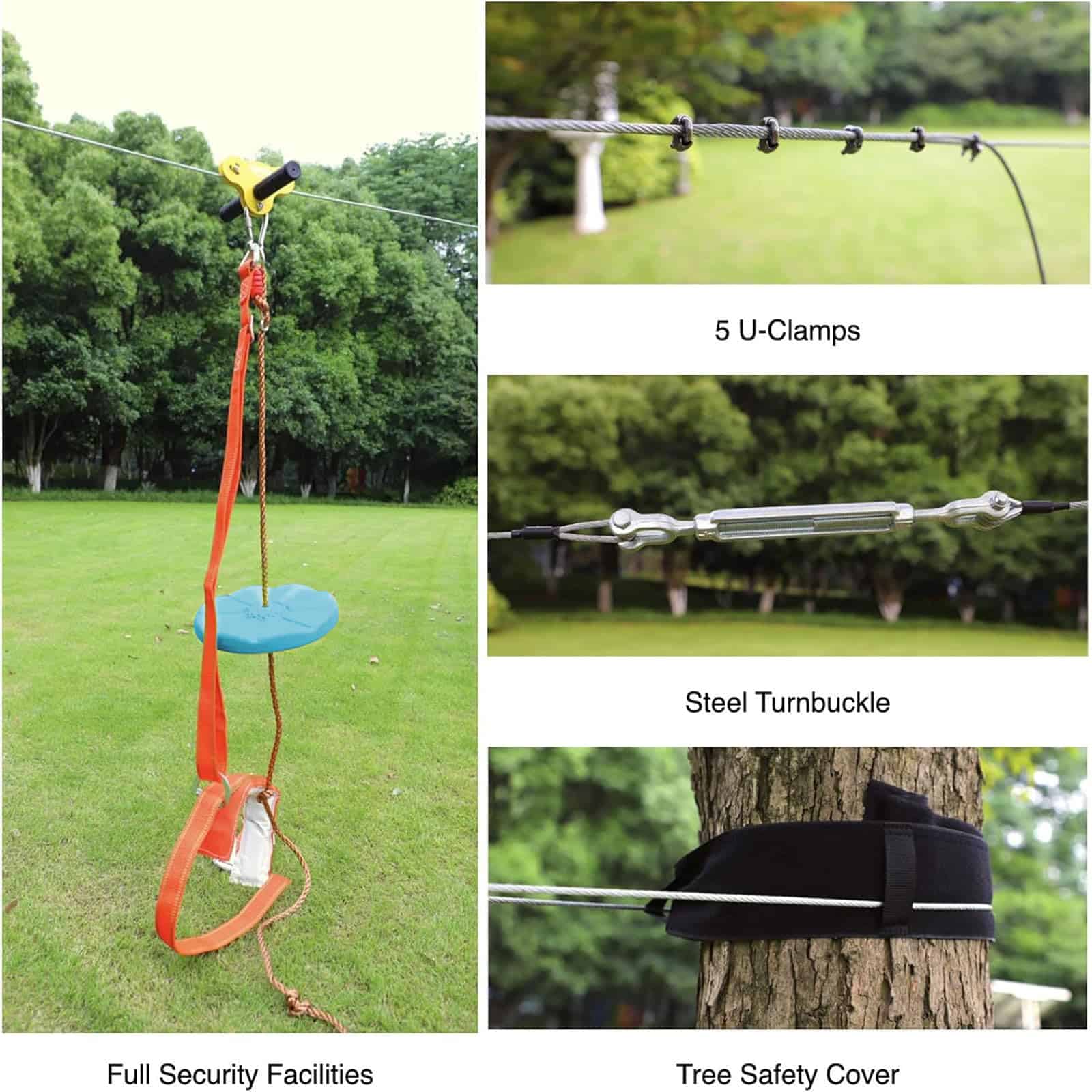 Kits de Cables de Acero para Tirolesa Velots para Patio - Imagen 5