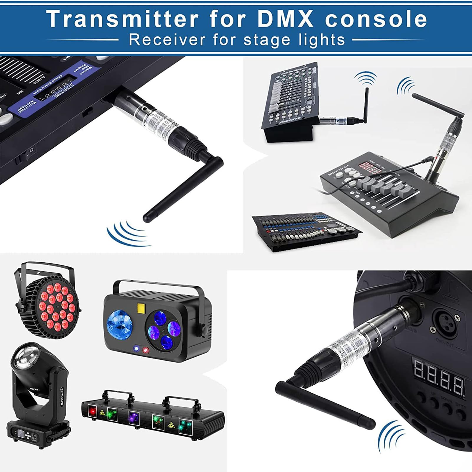 Controlador DMX512 Inalámbrico MIMIRACLE Dfi DJ 2.4G, 1 - Imagen 6