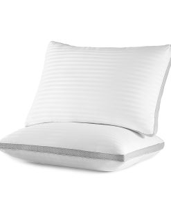 Almohadas para Dormir SLEEP ZONE, Juego de 2 -Blanco + Gris