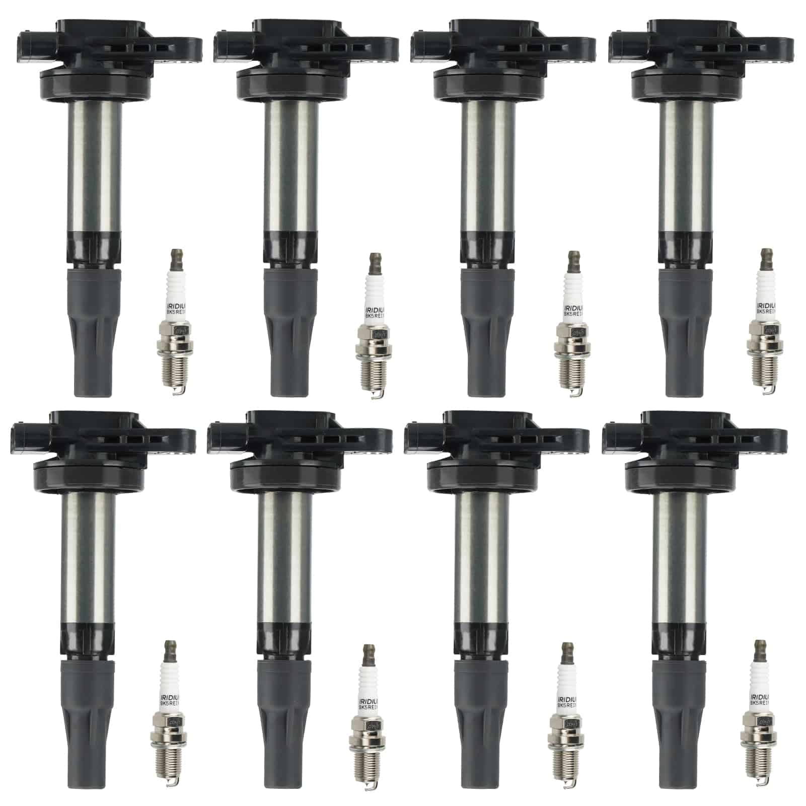 Paquete de Bobina de Encendido + Bujías de -19 8 Sets