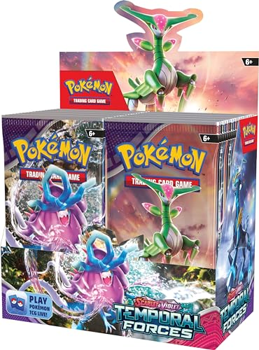 POKEMON TCG: Scarlet and Violet: Temporal Forces: Caja de - Imagen 4
