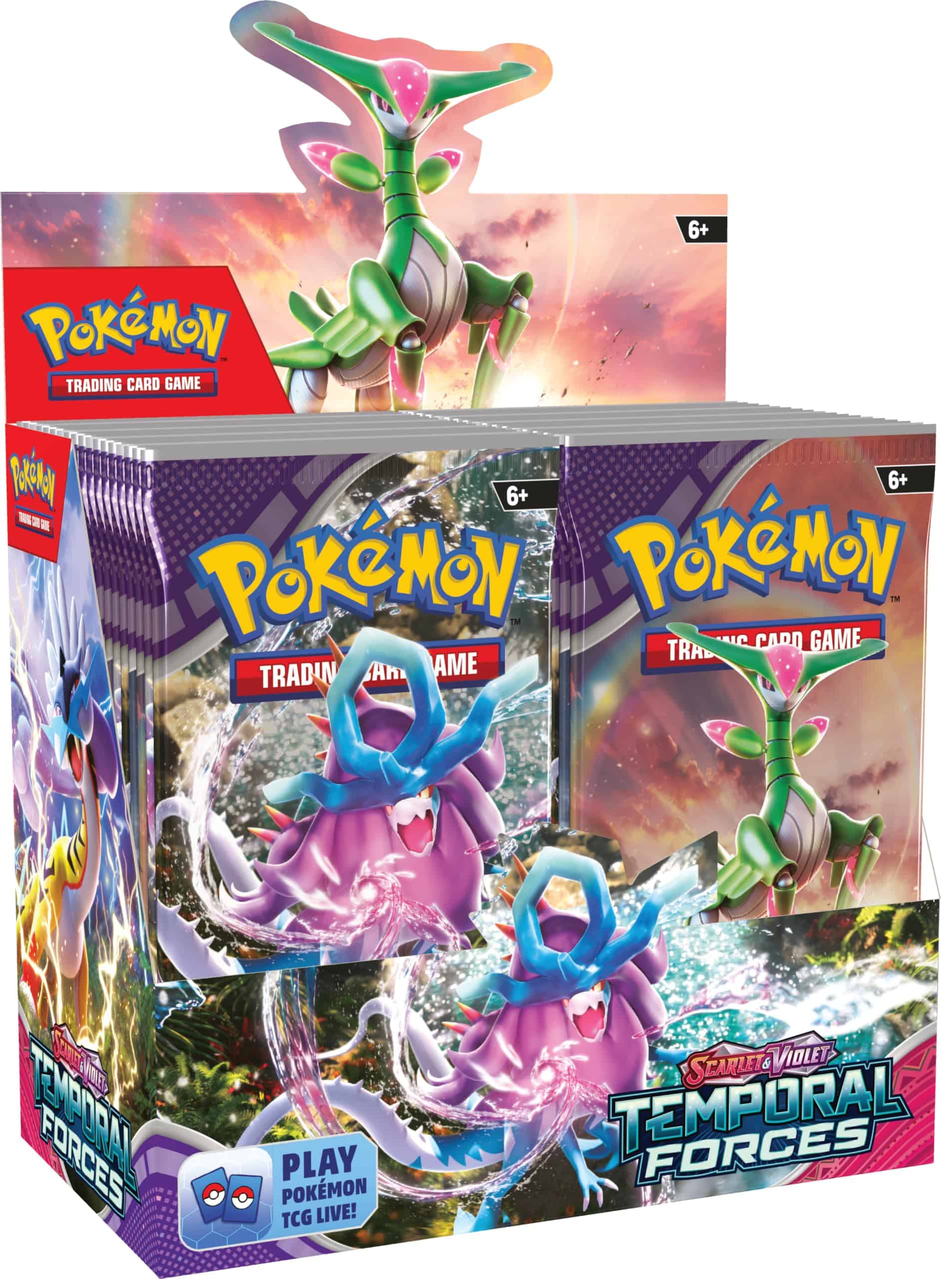 POKEMON TCG: Scarlet and Violet: Temporal Forces: Caja de