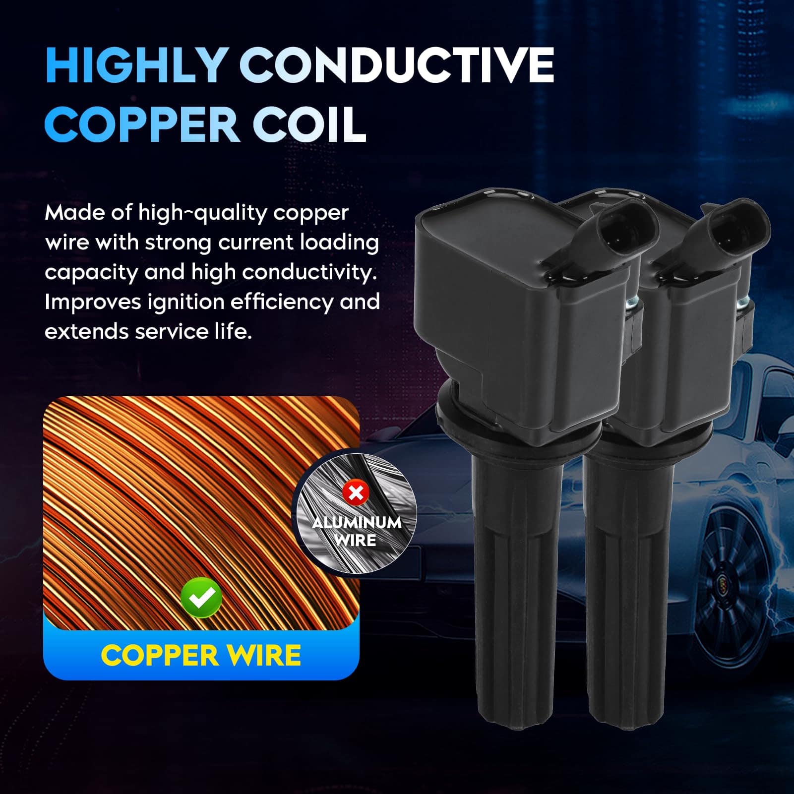 Paquete de Bobina de Encendido + Bujías de -9, 5 Sets - Imagen 5