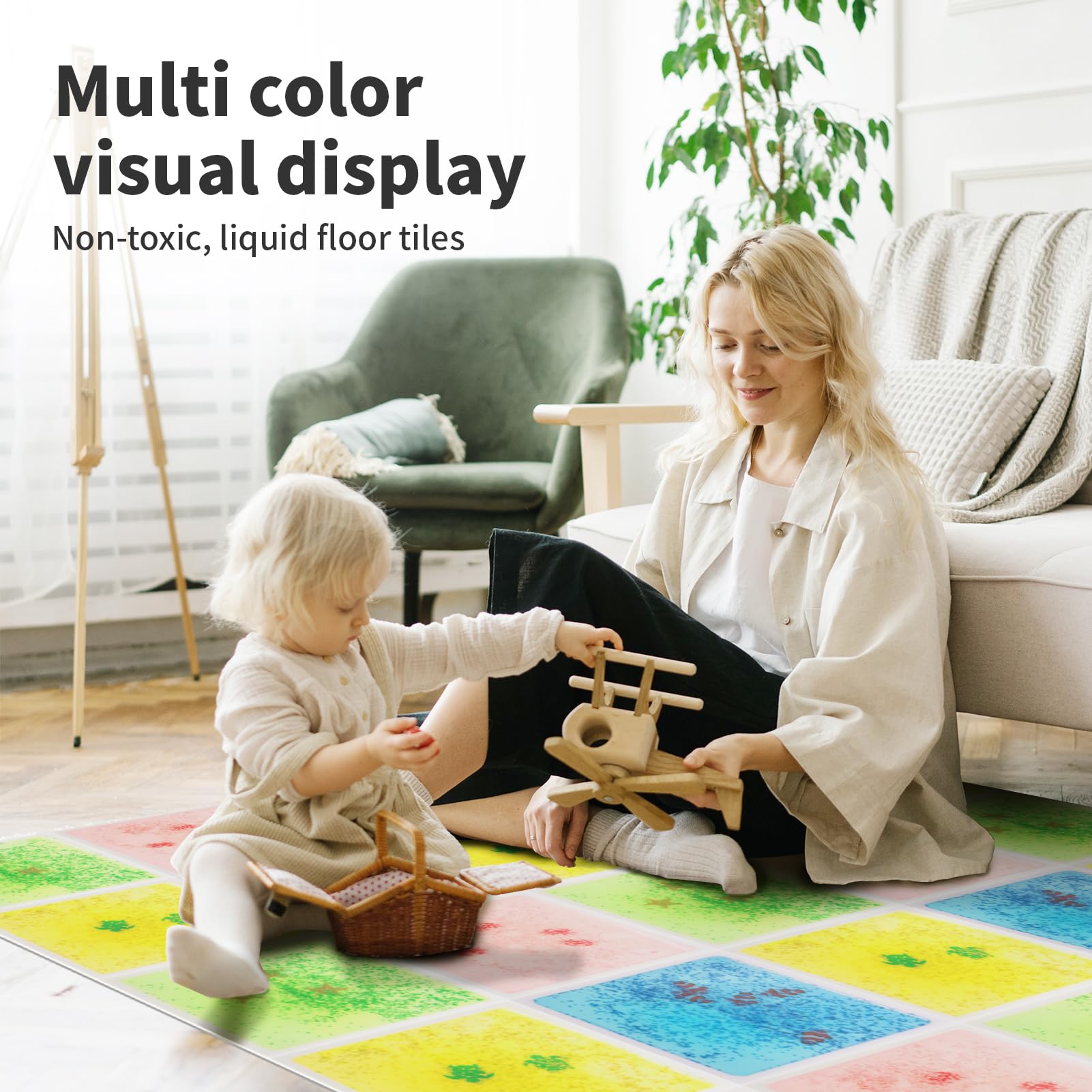 Art3d 4-Pack Baldosas Líquidas Sensoriales, Coloridas - Imagen 6