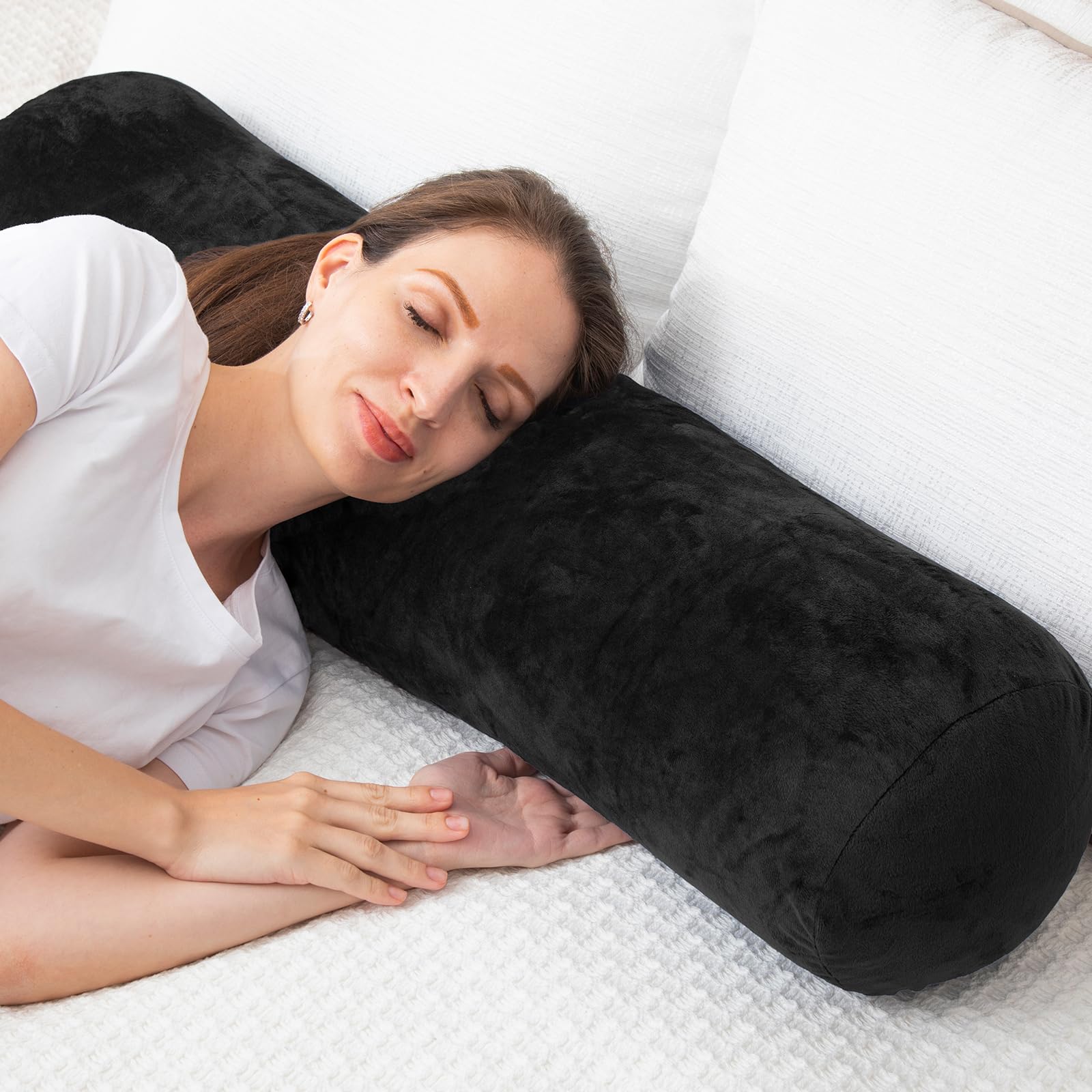 1 MIDDLE ONE Almohada Cilíndrica para Adultos, Almohada - Imagen 6