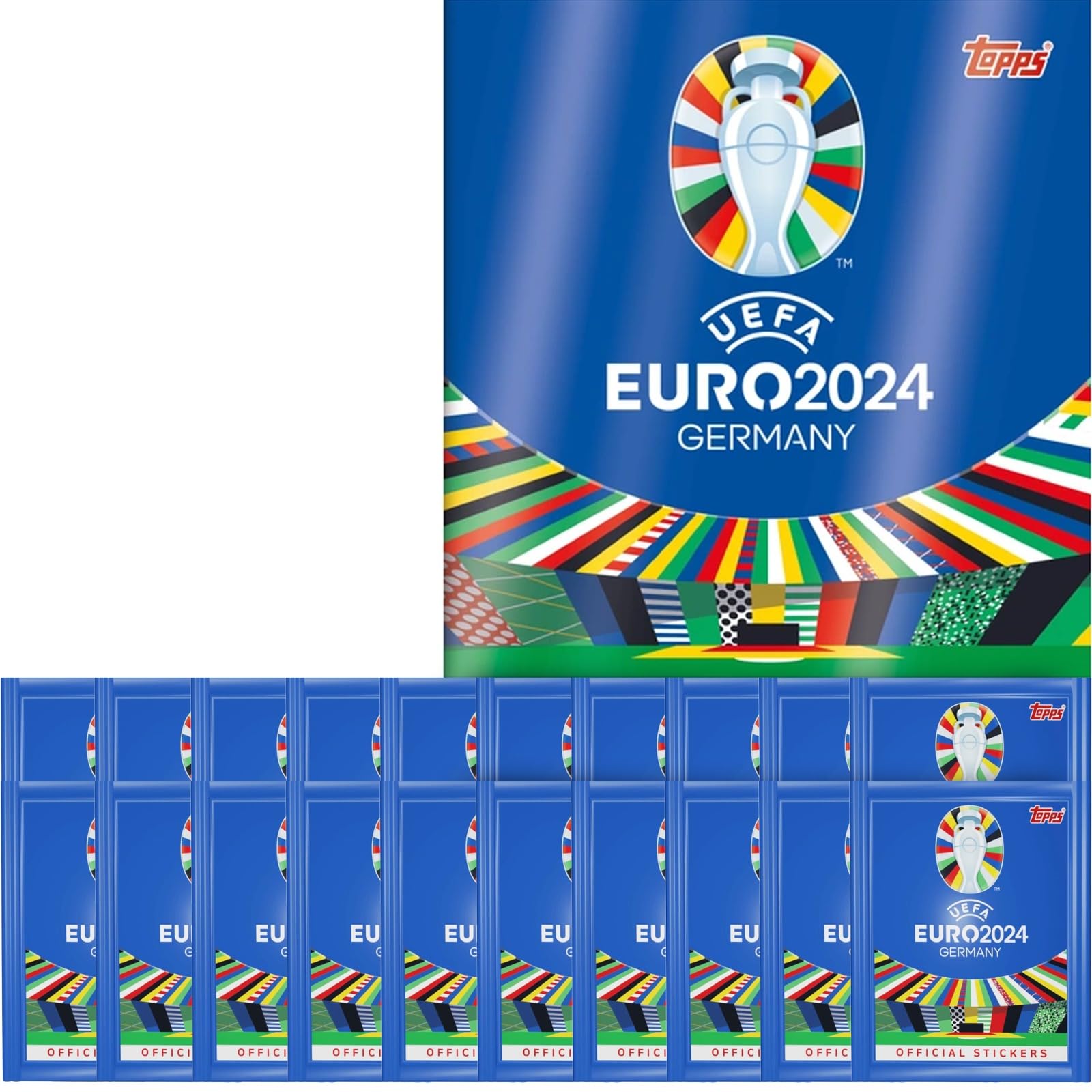 Paquete de Pegatinas de Fútbol Euro 2024 TransAtlantic