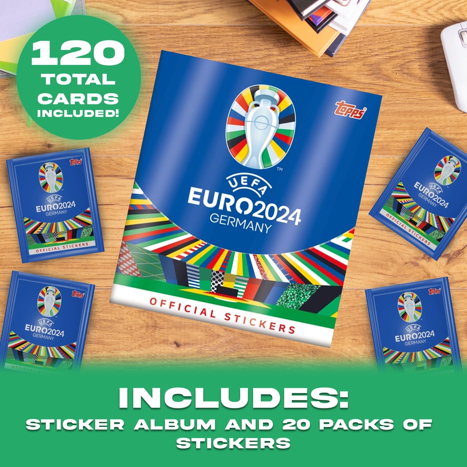 Paquete de Pegatinas de Fútbol Euro 2024 TransAtlantic - Imagen 3