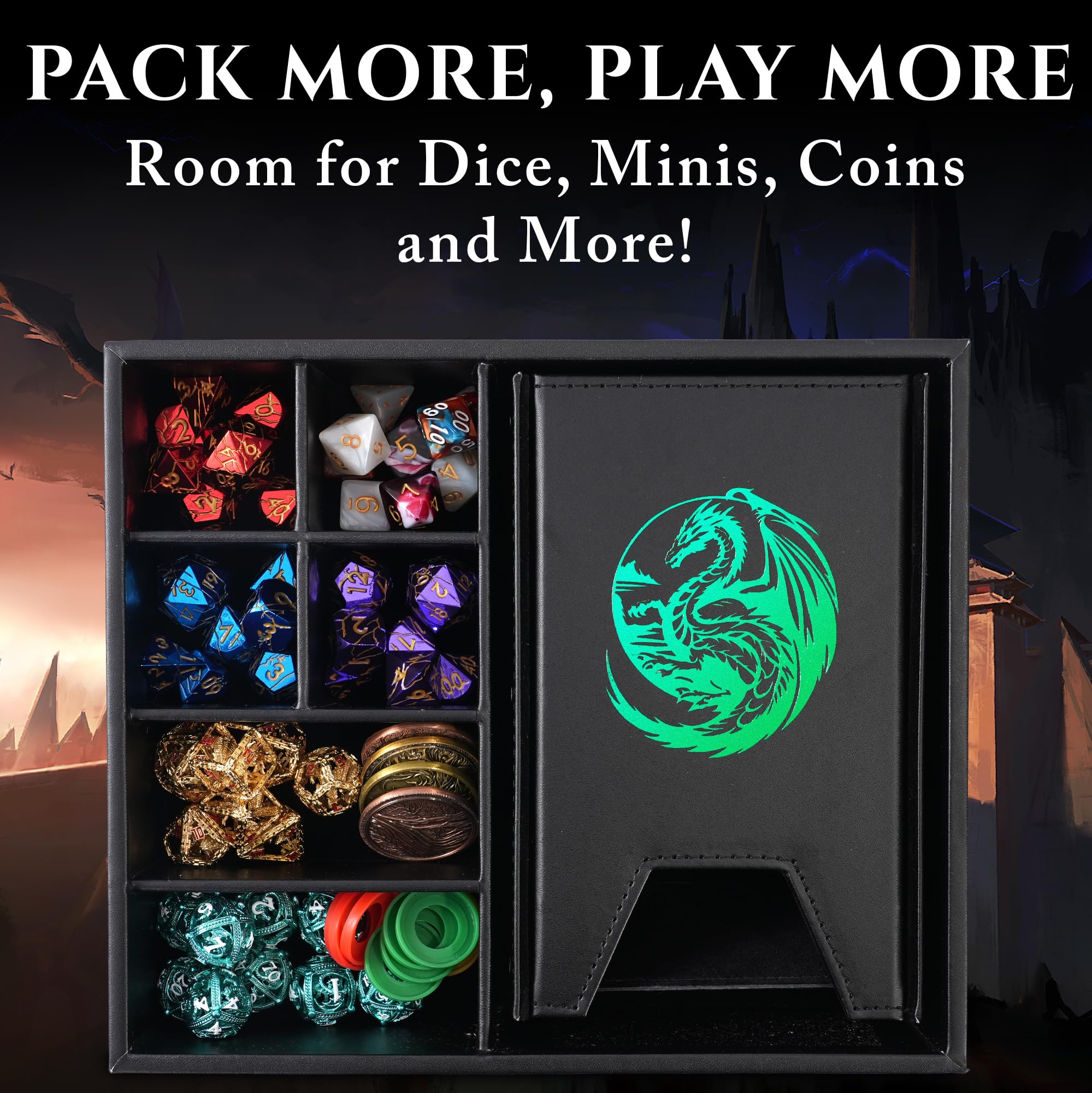 Bandeja de dados y Torre de dados Soar -Verde - Imagen 5