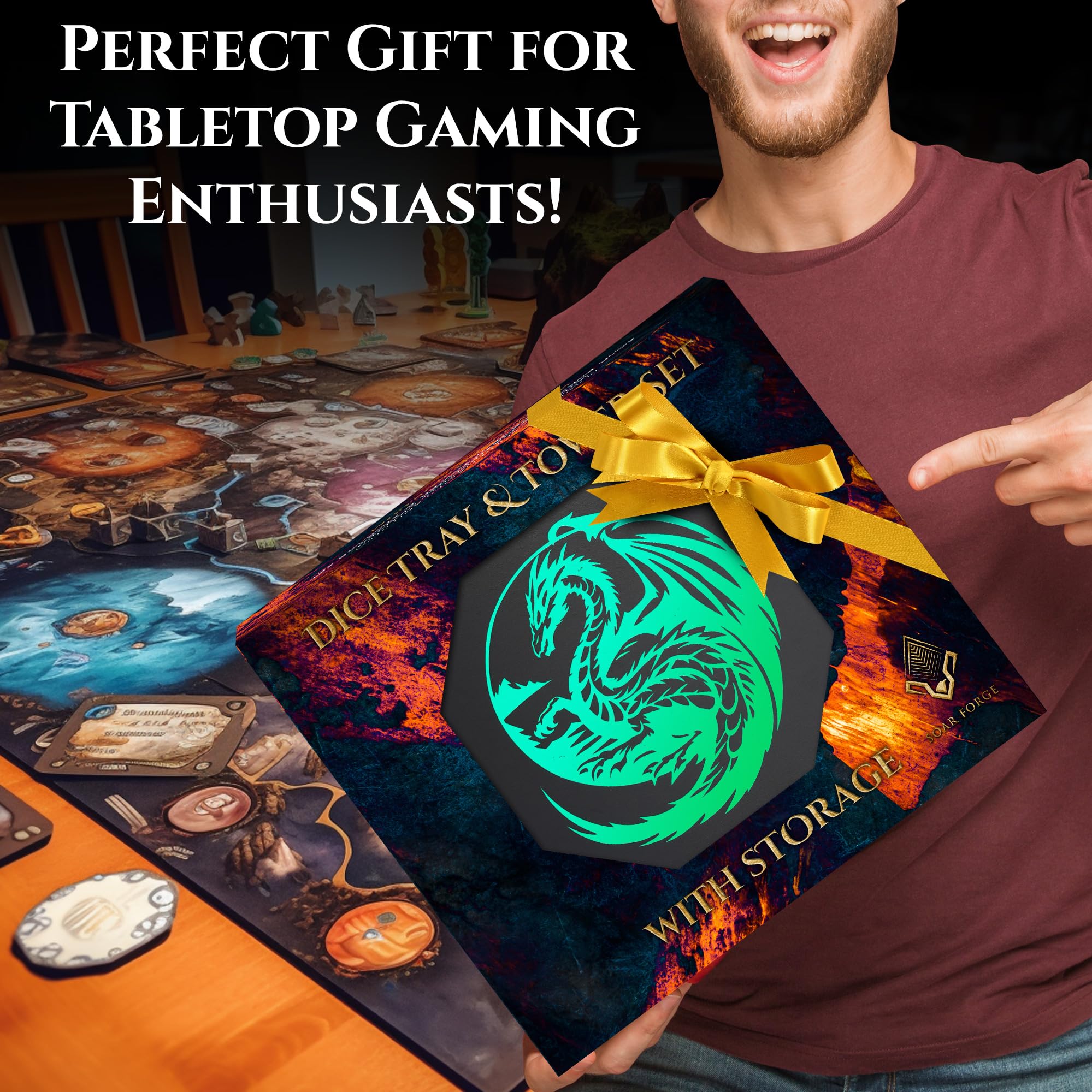 Bandeja de dados y Torre de dados Soar -Verde - Imagen 8