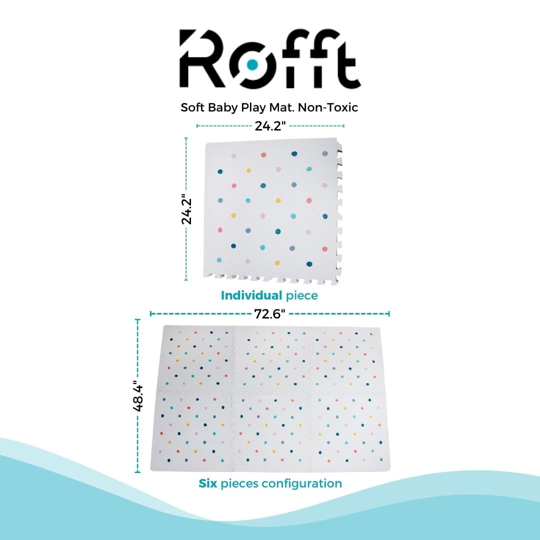 Tapete de Juego para Bebés Suave No Tóxico, Tapete para - Imagen 4
