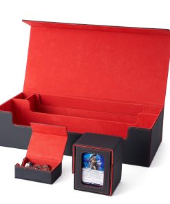 Caja de Mazo Venssu MTG para 5 Cajas de Cartas con Tapete y