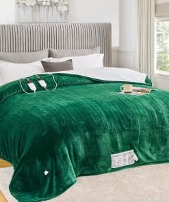 Manta Eléctrica greenoak Tamaño King 100"X90" -Verde Menta