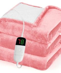 Manta Eléctrica greenoak de Felpa Sherpa 50"X60", Con 10