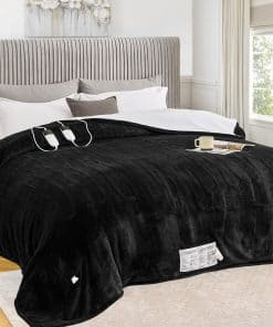 Manta Eléctrica greenoak Tamaño King 100"X90" -Negro Lacado