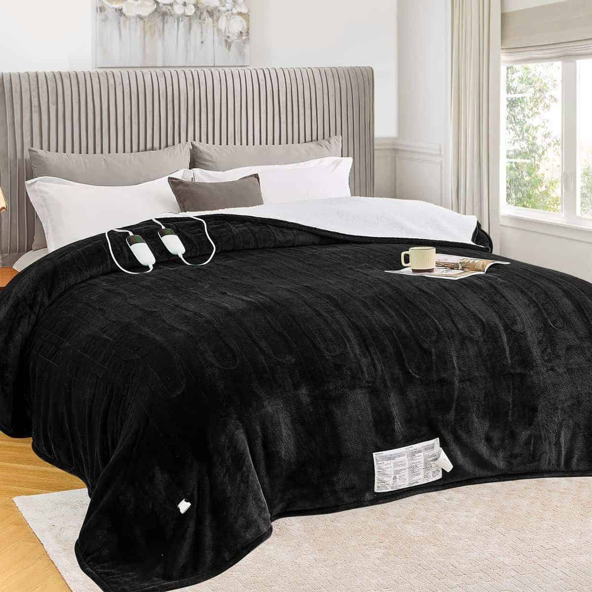 Manta Eléctrica greenoak Tamaño King 100"X90" -Negro Lacado