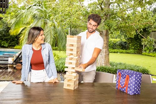 Juego de Torre de Equilibrio de Madera YardCandy, Se apila - Imagen 7