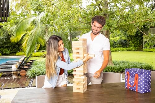 Juego de Torre de Equilibrio de Madera YardCandy, Se apila - Imagen 8