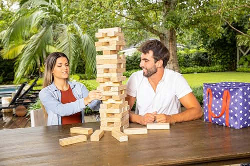 Juego de Torre de Equilibrio de Madera YardCandy, Se apila - Imagen 5