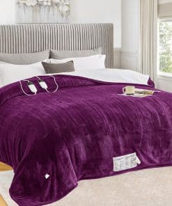 Manta Eléctrica greenoak Tamaño King 100"X90" -Morado Taro