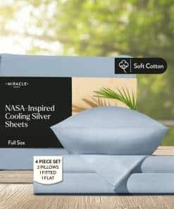 Juego de Sábanas de Algodón Miracle Made - Sábana Azul