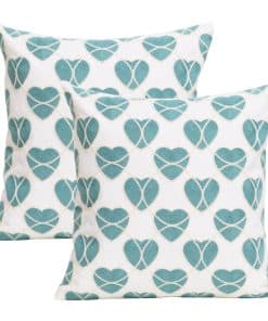 Funda de cojín bordada UnionKK de algodón cuadrada