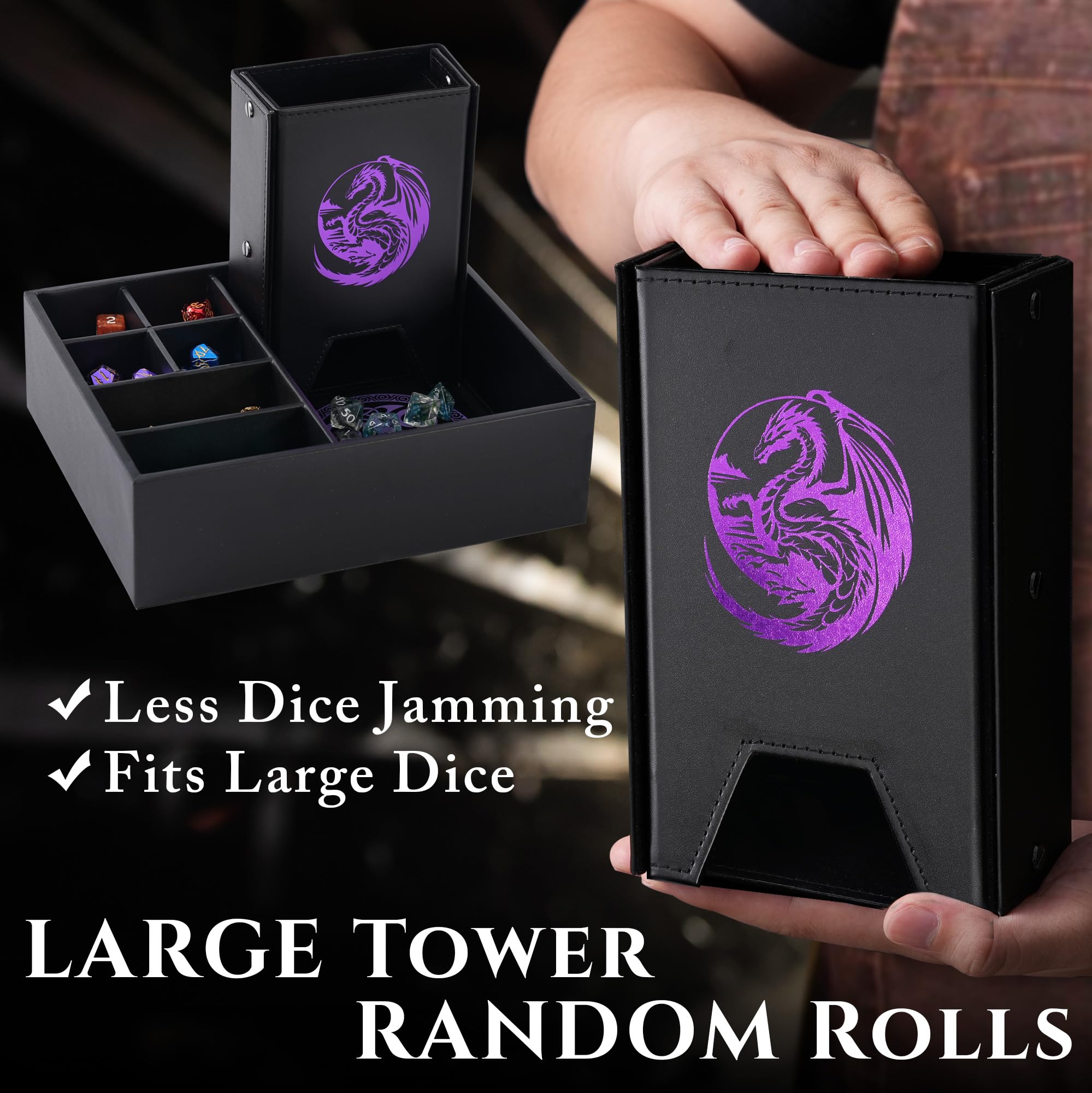 Bandeja de dados y torre de dados Soar -Púrpura - Imagen 7