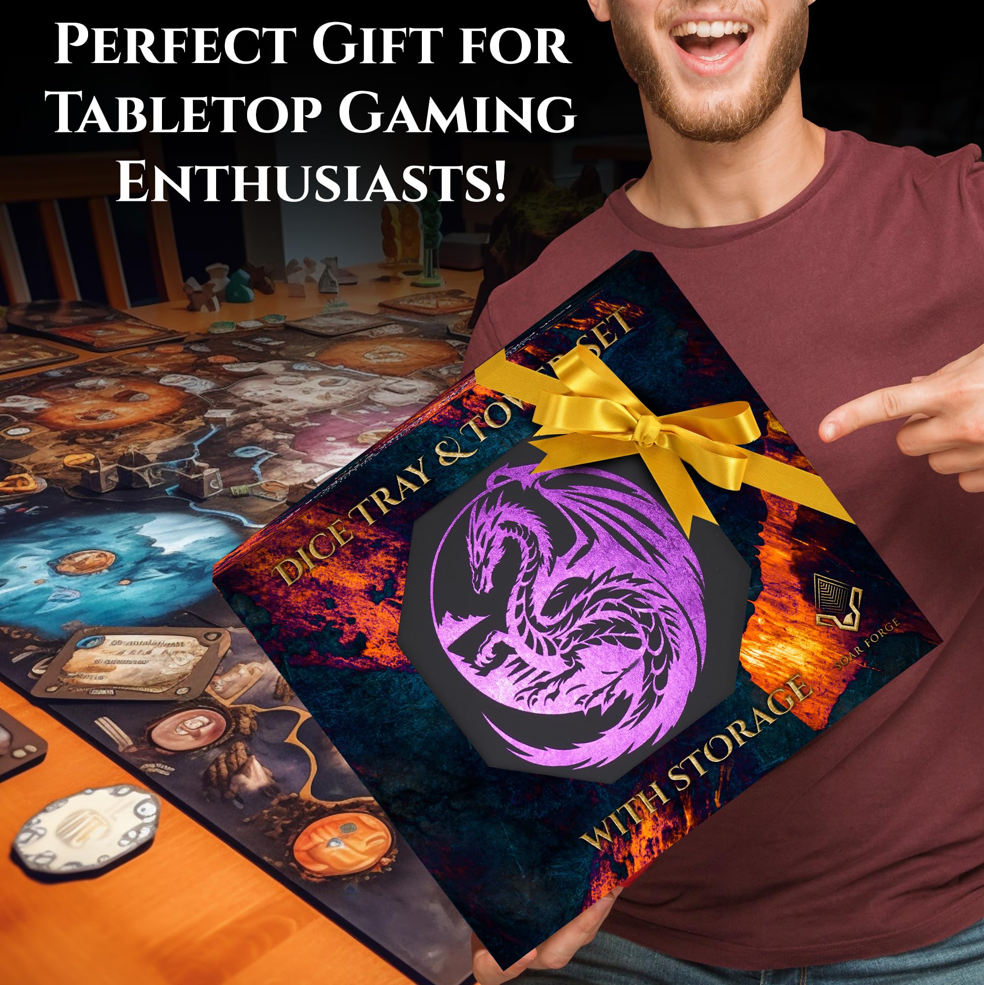 Bandeja de dados y torre de dados Soar -Púrpura - Imagen 8